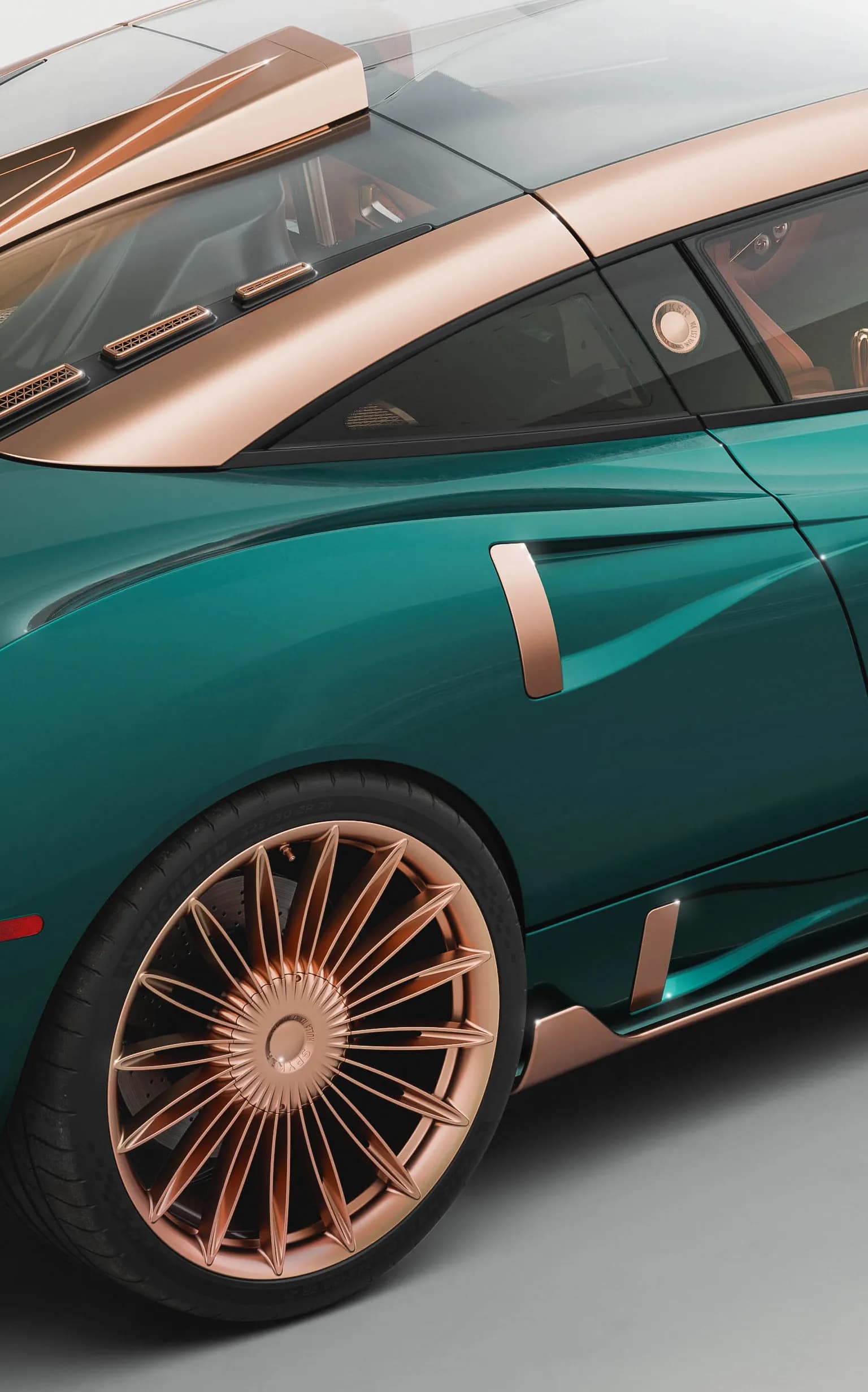 Sideview of the Spyker C8 Preliator XXV Coupe