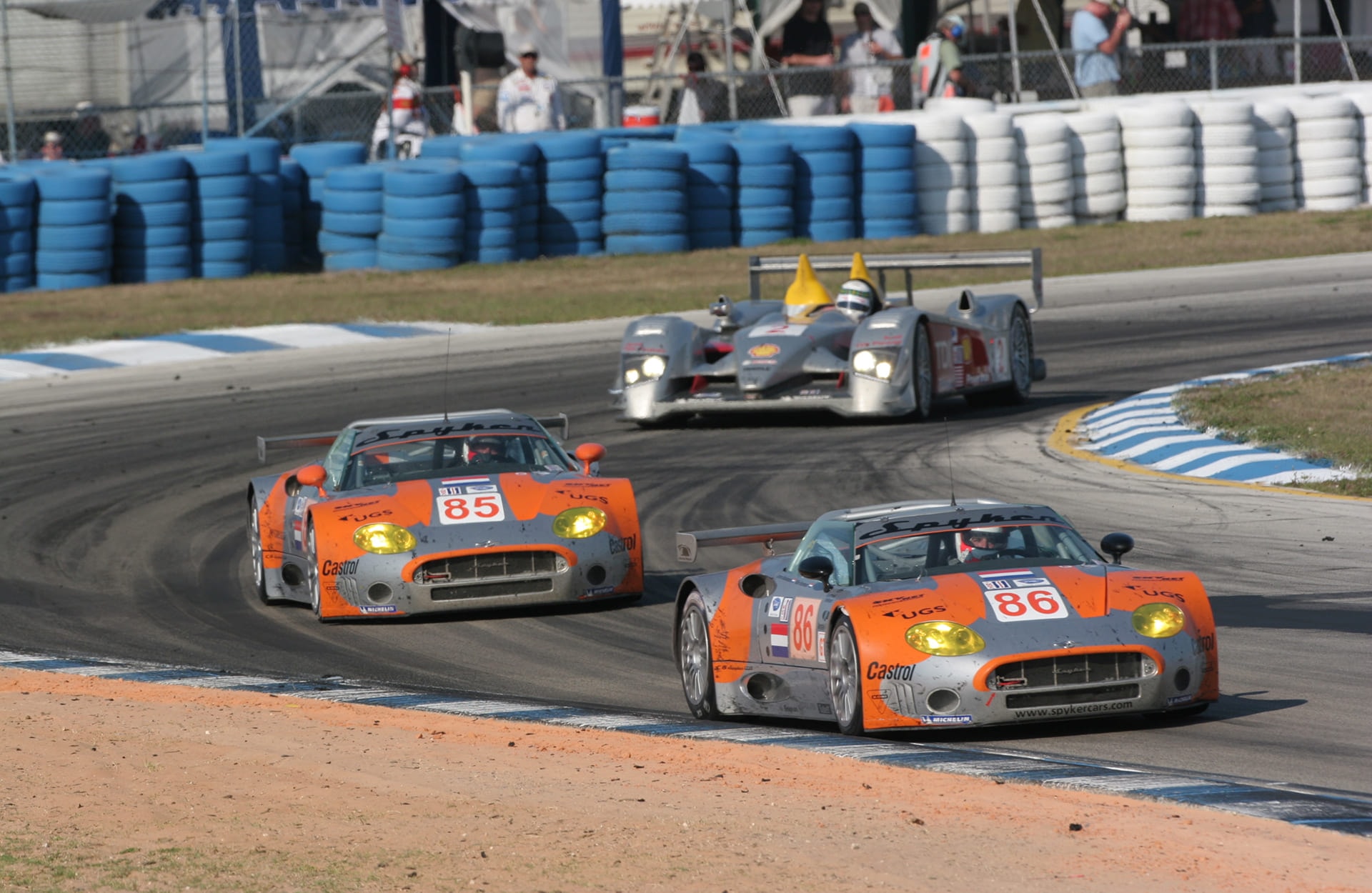 2006 Two Spyders at Le Mans